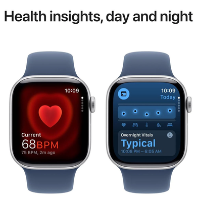 Смарт годинник APPLE Watch S10 GPS 42mm Silver Alum Denim Sp/b - S/M MWWA3QH/A фото