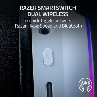 Гарнітура ігрова Razer Barracuda X Chroma, BT/WL, RGB, білий (387200) RZ04-05220200-R3M1 фото