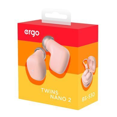 Навушники ERGO BS-530 Twins Nano 2 Pink (6918158) BS-530P фото