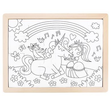 Пазл Hape Единороги с раскраской (E1642) dt_28427 фото