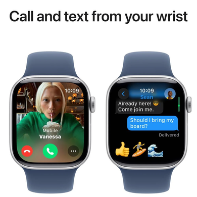 Смарт годинник APPLE Watch S10 GPS 42mm Silver Alum Denim Sp/b - S/M MWWA3QH/A фото