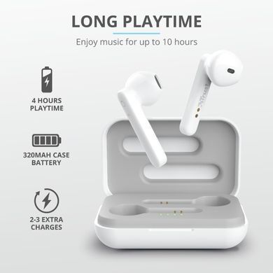 Наушники Trust Primo Touch True Wireless Mic White 23783_TRUST фото
