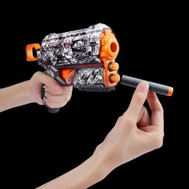 Швидкострільний бластер X-Shot Skins Flux Illustrate 8 патронів (36516D) dt_25355 фото
