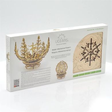 Деревянный механический 3D конструктор Ugears Механический цветок (70019) dt_93565 фото