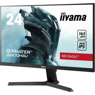 23.8" 16:9 Fast IPS РК ігровий монітор, 1920х1080, 0,2 мс (MPRT), 180 Гц, Adaptive Sync, 1xHDMI 1.4/ IIYAMA G2470HS-B1 3727961 фото