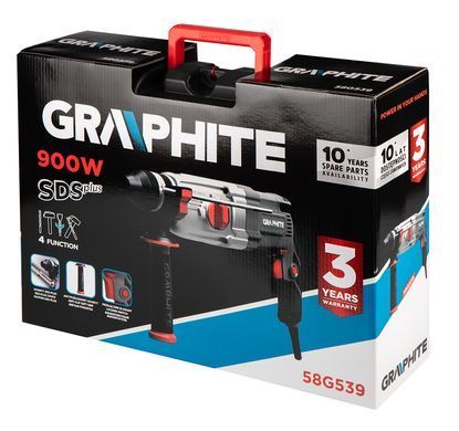 Перфоратор GRAPHITE SDS+ 900 Вт, 3,4 Дж (арт. 58G539) &mdash; потужний та універсальний 58G539 фото
