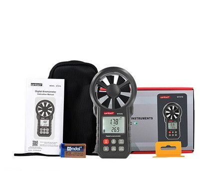 Анемометр крильчастий USB, Bluetooth 0,3-30 м/с, -10-45 &deg;C WINTACT WT87B