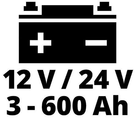 Пуско-зарядний пристрій Einhell CE-BC 30 M, 12/24В, 3-600А&middot;год, макс 30А (366092)