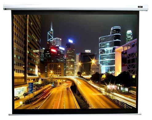 Проекційний екран моторизований, настінний ELITE SCREENS Electric100XH, 16:9, 221x125, Мобільний електричний, 100