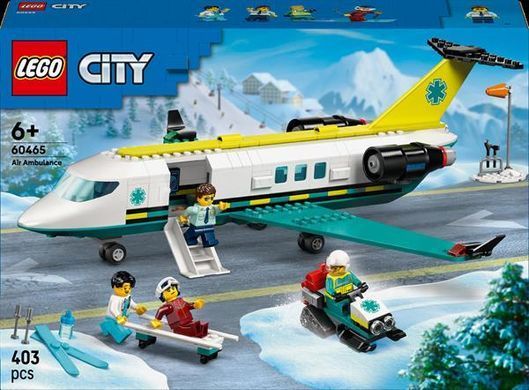 Конструктор LEGO City Літак швидкої медичної допомоги 403 деталі (60465)