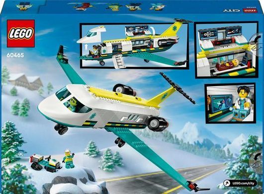 Конструктор LEGO City Літак швидкої медичної допомоги 403 деталі (60465)