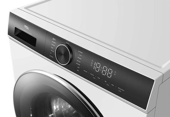 TCL Стиральная машина фронтальная, 9кг, 1400, A+++, 57см, дисплей, пар, инвертор, белый FP0934WA1UA фото