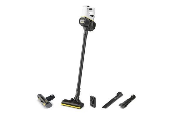 Karcher Пылесос безпроводной VC 4 Cordless myHome Pet, 80Вт, конт пил -0.65л, автон. работа до 30мин, вес-2.4кг, НЕРА, белый 1.198-633.0 фото