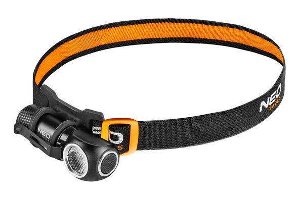 Налобний ліхтар Neo Tools 90-027 з 4 режимами, дальність 90 м, зарядка через USB 99-027 фото