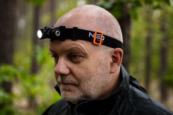 Налобний ліхтар Neo Tools 90-027 з 4 режимами, дальність 90 м, зарядка через USB 99-027 фото