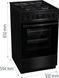 Gorenje Плита комбінована, 62л, 50x60см, дисплей, IconLed, емальовані, чорний (375219) GK5C60BJ