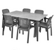 Комплект садових меблів HECHT SAMANA SET GRAPHITE 6 HECHTSAMANASETGRAPHITE6