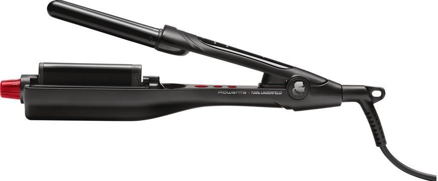 Rowenta Плойка Karl Lagerfeld Waves Addict Hair Waver, для волн , >230Вт, темп.режимів-6, 120-210С, обертання, кераміка, чорний (359379) CF471LF0 фото