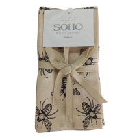 Кухонний текстиль SOHO Наб. руш. 40*40см бавовна 100% Bee 4 шт.