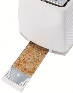 Russell Hobbs Тостер Groove 2 Slice, 850Вт, пластик, підігрів, розморож.,білий (362360) 26391-56 фото