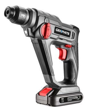 Аккумуляторный перфоратор GRAPHITE 58G485 (SDS-plus, 18 В, удар 5000 уд/мин) 58G009 фото