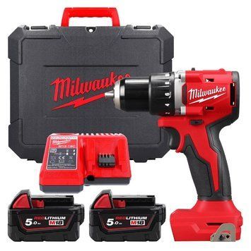 Дрель-шуруповерт аккумуляторная MILWAUKEE, M18 BLDDRC-502C 4933492835 фото