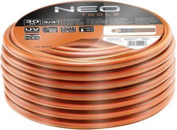 Neo Tools Шланг садовий Economic, 3/4", 30м, 4 шари, до 20 Бар, -10&hellip;+50&deg;C (325019) 15-804 фото
