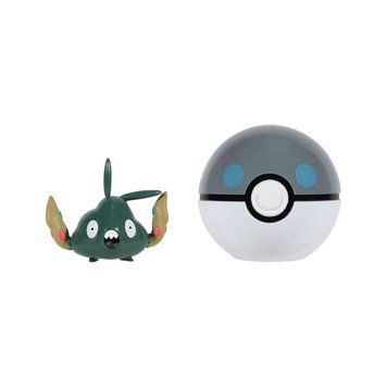 Ігровий набір POKEMON W15 - ТРАББІШ В ПОКЕБОЛІ (ігрова фігурка, покебол)
