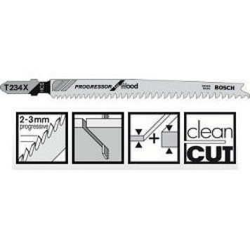 Пиляльне полотно Bosch Progressor for Wood T 234 X 1шт(2608633A41)