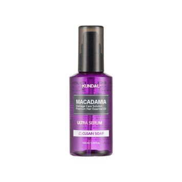 Сироватка для волосся зволожуюча "Чисте мило" Kundal Macadamia Ultra Hair Serum Clean Soap 100ml, 100ml