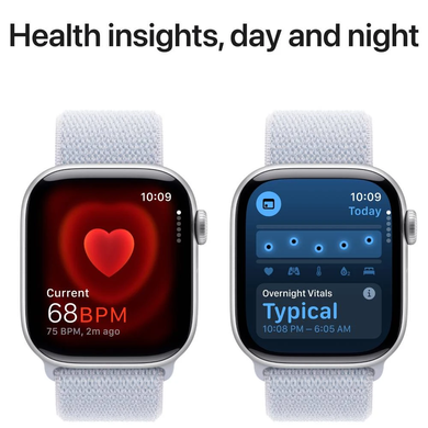 Смарт часы APPLE Watch S10 GPS 42mm Silver Alum Blue Cloud Sp/Loop MWWD3QH/A фото