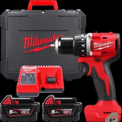 Дрель-шуруповерт аккумуляторная MILWAUKEE, M18 BLDDRC-502C 4933492835 фото