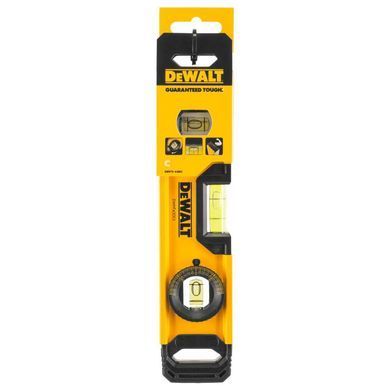 Уровень TORPEDO из алюминия длиной 230 мм с 3 капсулами и магнитами DeWALT DWHT0-43003