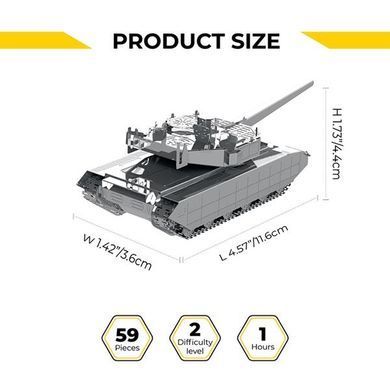 Колекційна модель-конструктор Metal Time Oplot T-84 український танк Оплот (MT058) dt_94827 фото