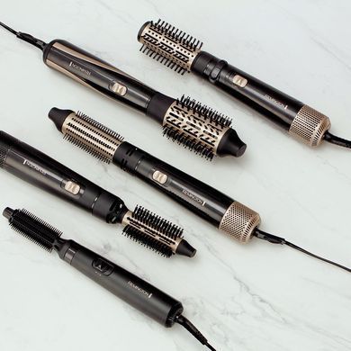 Remington Фен-щетка Dry & Style Caring, 400Вт, режимов-2, иониз-я, керамика, черный AS7100 фото