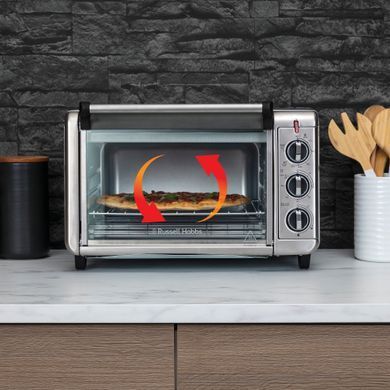 Печь электрическая Russell Hobbs Air Fry Mini Oven, 12.6л, 1500Вт, механич., гриль, конвенция, серая 26680-56 фото