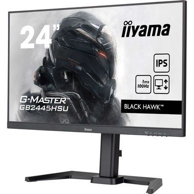 23.8" 16:9 ігровий IPS РК монітор, 1920х1080, 1 мс (MPRT), 100 Гц, Adaptive Sync, 1xHDMI 1.4/1xDP 1. IIYAMA GB2445HSU-B2 3729364 фото