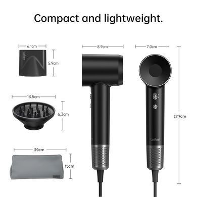 Фен для волос Laifen Swift Premium с ионизацией, Platinum Black LF03-PEG-EU фото