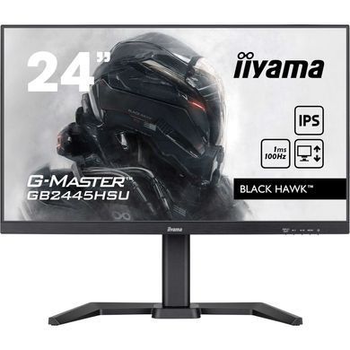 23.8" 16:9 ігровий IPS РК монітор, 1920х1080, 1 мс (MPRT), 100 Гц, Adaptive Sync, 1xHDMI 1.4/1xDP 1. IIYAMA GB2445HSU-B2 3729364 фото