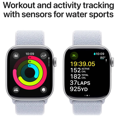 Смарт часы APPLE Watch S10 GPS 42mm Silver Alum Blue Cloud Sp/Loop MWWD3QH/A фото