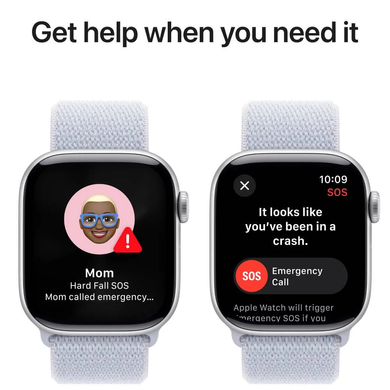 Смарт часы APPLE Watch S10 GPS 42mm Silver Alum Blue Cloud Sp/Loop MWWD3QH/A фото