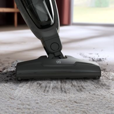 Electrolux Пилосос безпровідний, конт пил -0.3л, автон. робота до 45хв, вага-2.65кг, НЕРА, 2в1, турбо-щітка, 2 насадки, сірий (364687) ES31CB18GG фото