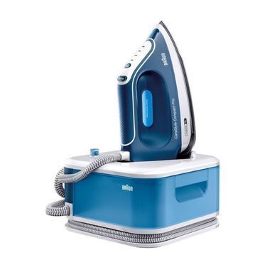 Braun Прасувальна система CareStyle Compact Pro, 2400Вт, 1500мл, паровий удар -430гр, нерж. сталь, біло-синій (376463) IS2565BL фото