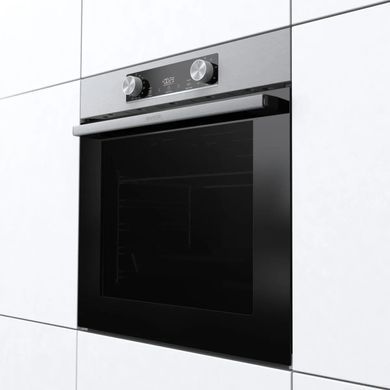 Gorenje Духова шафа електрична, 77л, A+, дисплей, нерж (348718) BO6737E02XK фото