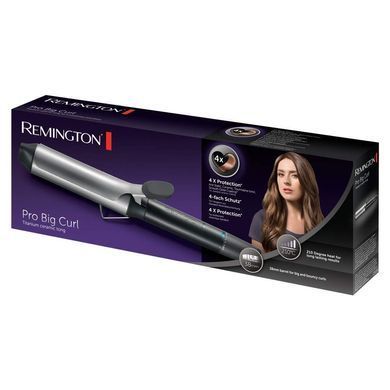 Remington Плойка Pro Big Curl, 56Вт, темп.режимів-8, D-38mm, 140-210С, кераміка, чорний (301088) CI5538 фото
