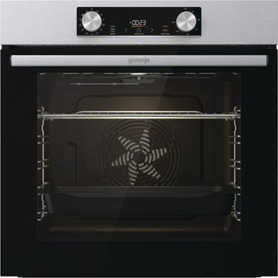 Gorenje Духова шафа електрична, 77л, A+, дисплей, нерж (348718) BO6737E02XK фото