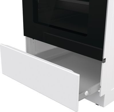 Gorenje Плита комби, 62л, 50x60см, дисплей, газ-контроль, чугун, белый GK5A41WF фото