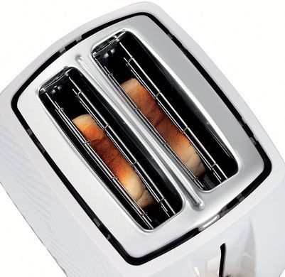 Russell Hobbs Тостер Groove 2 Slice, 850Вт, пластик, підігрів, розморож.,білий (362360) 26391-56 фото