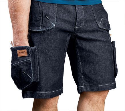Рабочие шорты NEO DENIM 81-279, для мастера, с усиленными карманами S