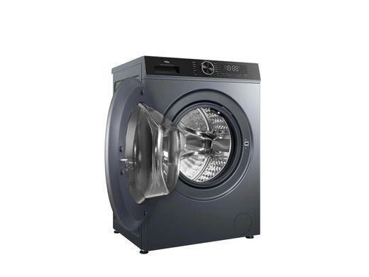 TCL Пральна машина фронтальна, 9кг, 1400, A+++, 57см, дисплей, пара, інвертор, сірий (384755) FP0934SA1UA фото